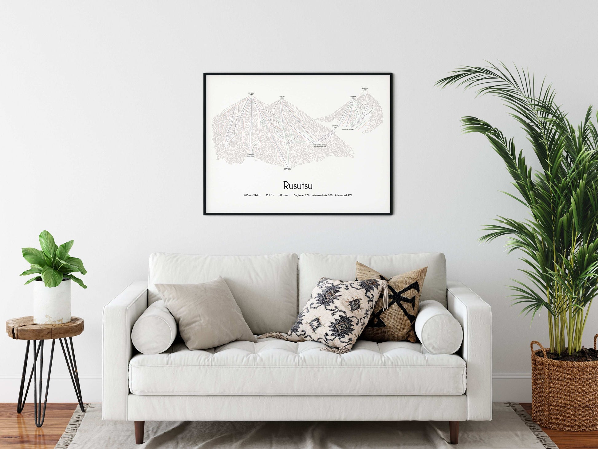 rusutsu mountain artwork sofa