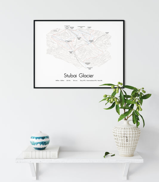 Stubai Glacier - Ski Posters & Art Prints