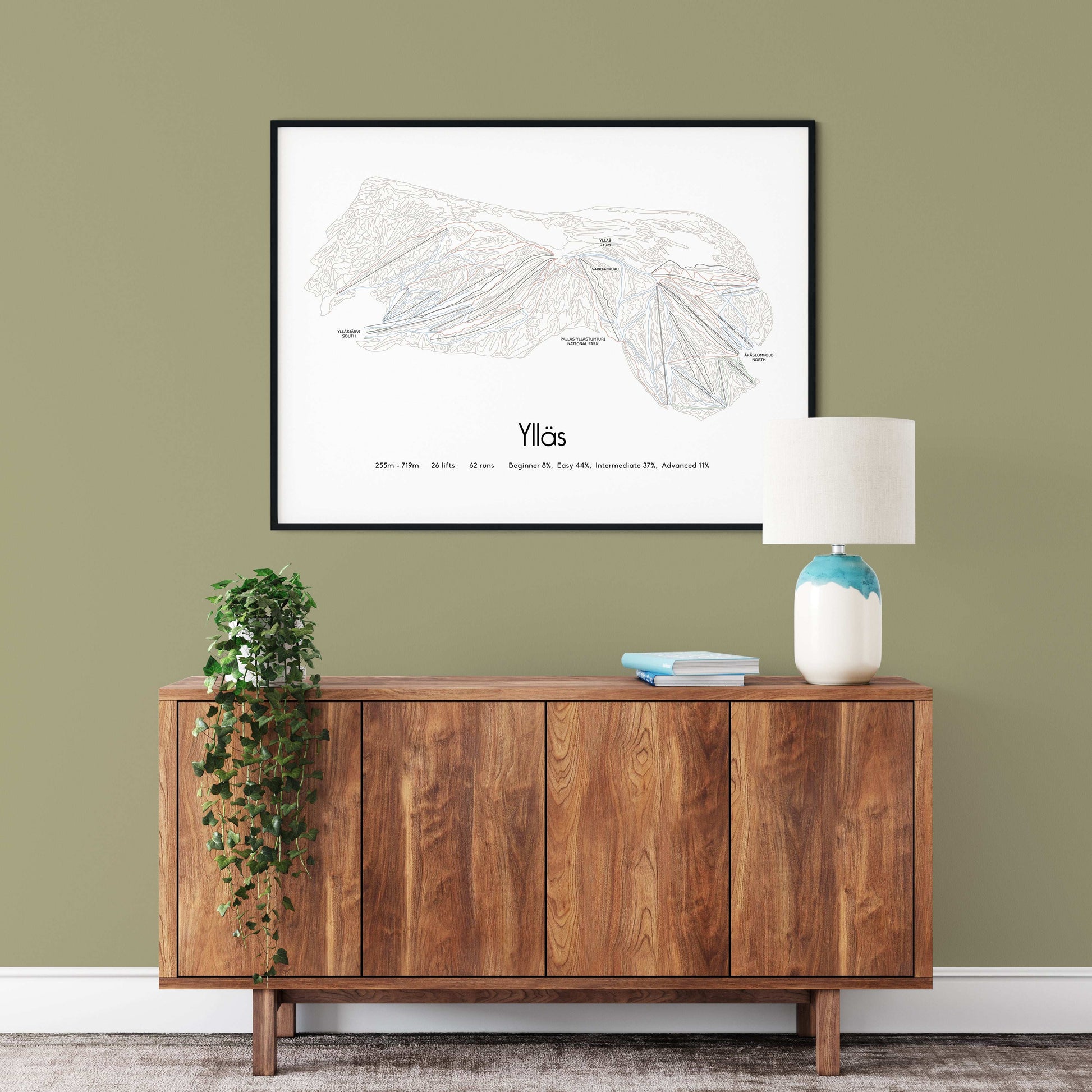 ylläs yllas mountain artwork hall